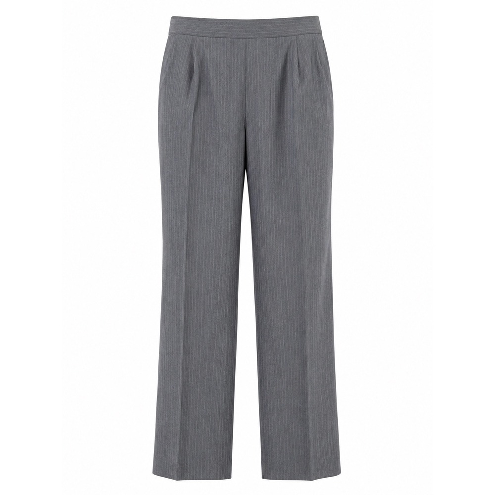 Kasper Classic Viscose Blend Lined Gray Pinstripe Career Dress Pants Size 14